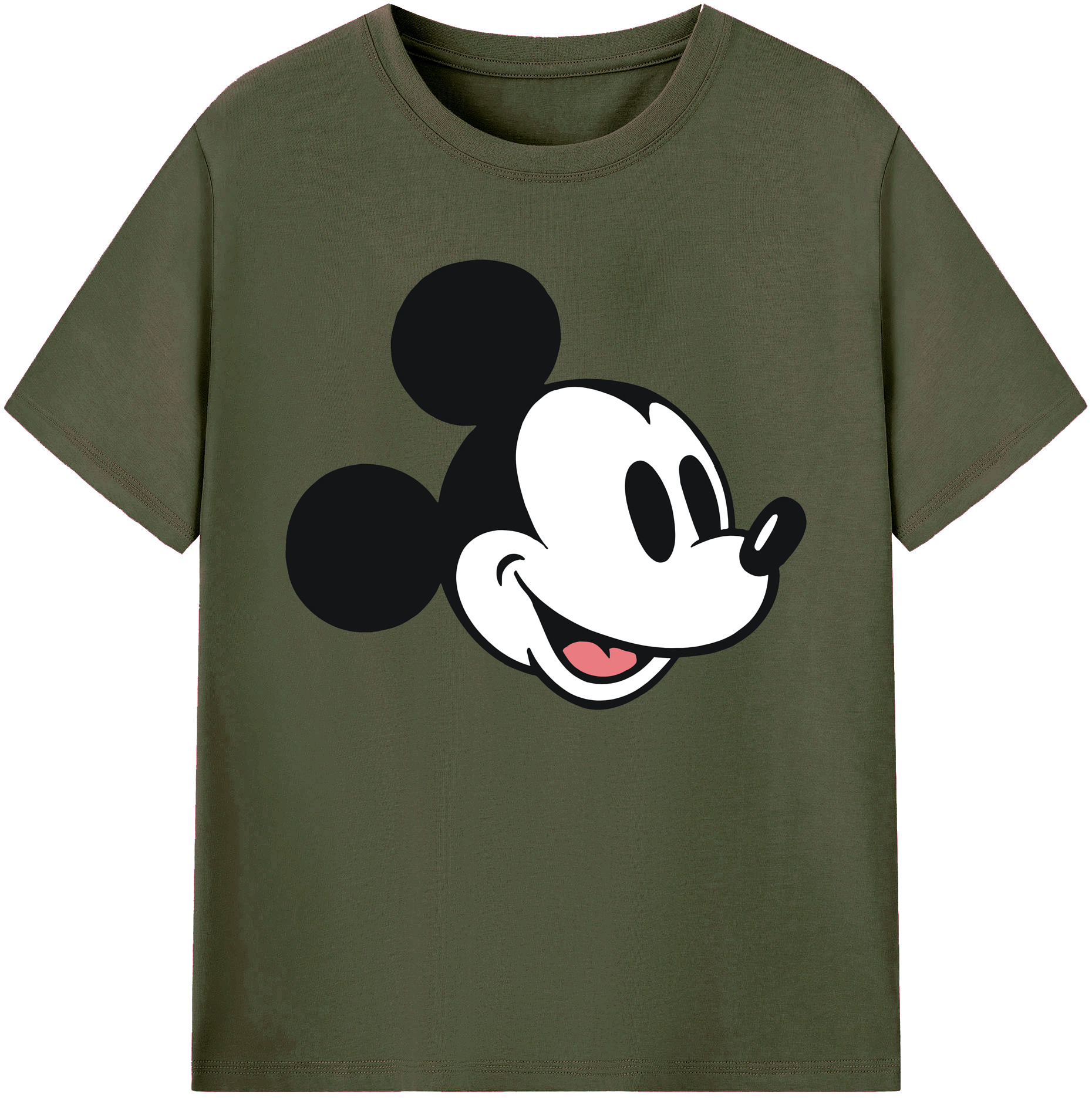 ミッキーマウス Mickey Mouse 綿100％ メンズ半袖Tシャツ｜肌触りやわらか＆通気性